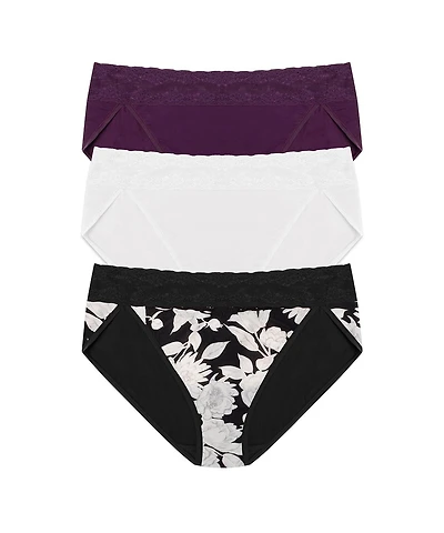 Natori Women's Bliss Perfection One French Cut Brief 3 Pack