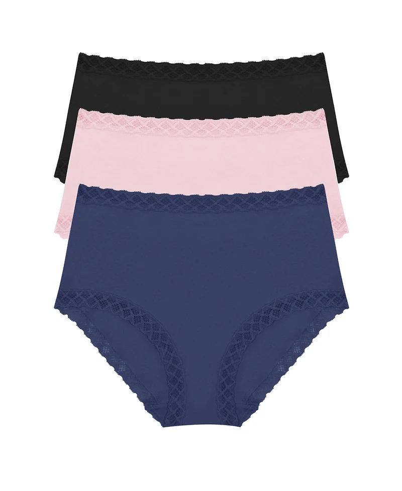 Natori Women's Bliss Supima Cotton Full Brief 3 Pack