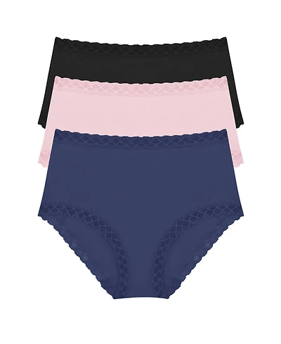 Natori Women's Bliss Supima Cotton Full Brief 3 Pack