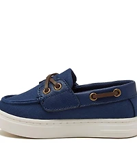 Lands' End Little Girls Canvas Easy On Boat Shoes