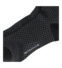 Trafalgar Benoit Herringbone Patterned Mid-Calf Merino Wool Socks (1 Pair)