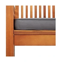 vidaXL Patio Dining Chairs with Cushions 3 pcs Solid Acacia Wood
