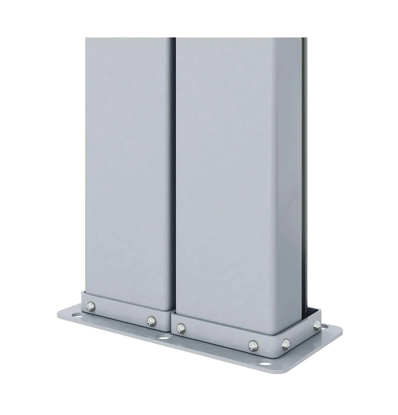 vidaXL Side Awning Cream Polyester with Pu coating, steel, aluminum Large