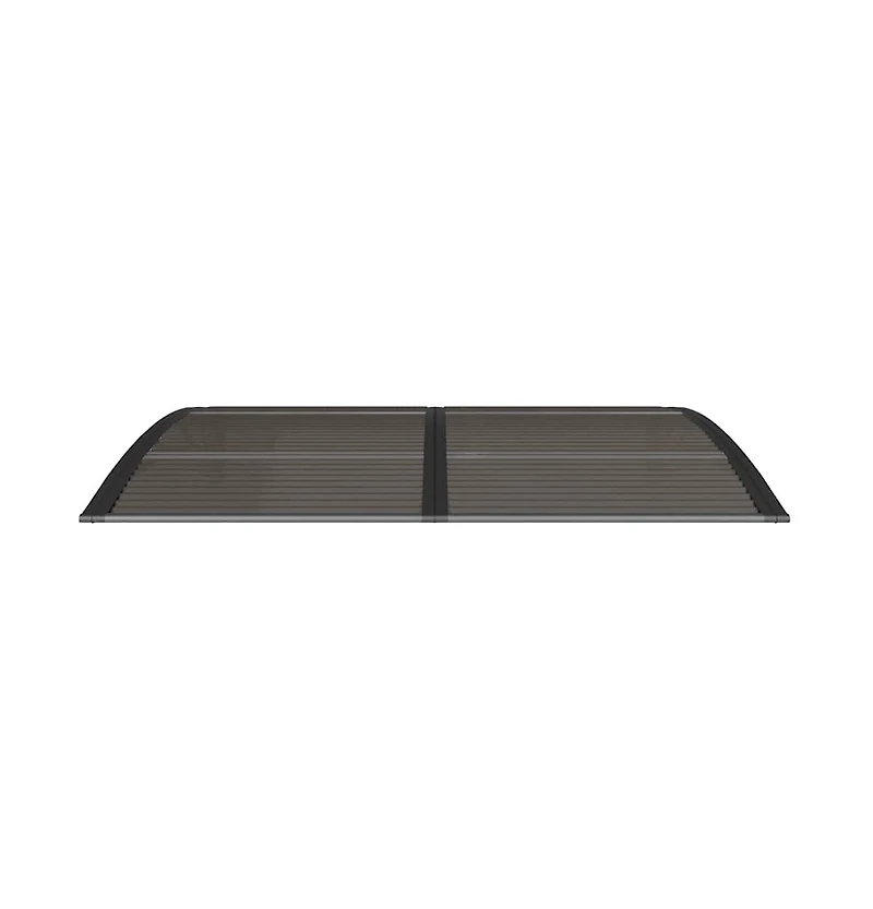 vidaXL Door Canopy Black Polycarbonate 59.1 x 39.4 in Durable Awning