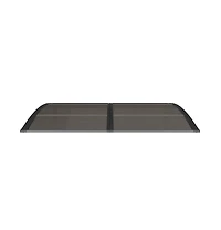 vidaXL Door Canopy Black Polycarbonate 59.1 x 39.4 in Durable Awning