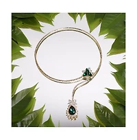 Sohi Teardrop Stone Lariat Necklace