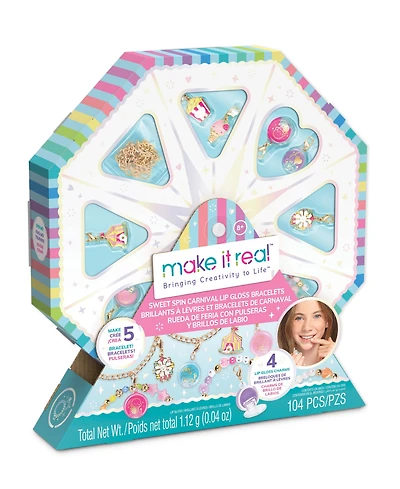 Make It Real Sweet Spin Carnival Lip Gloss Bracelets