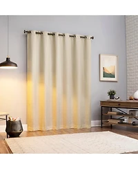 Sun Zero Servana Abstract Magnetic Closure 100% Blackout Grommet Curtain Panel Pair