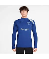 Nike Men's Blue Chelsea 2025/26 Strike Drill Quarter-Zip Long Sleeve Dri-fit Top