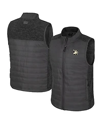 Colosseum Men's Charcoal Army Black Knights Nightman Full-Zip Puffer Vest