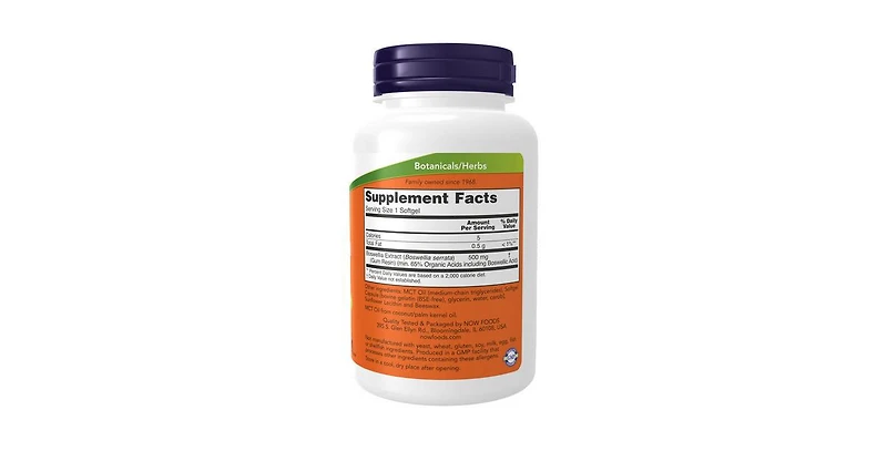 Now Foods Boswellia Extract ,500 mg ,90 Softgels