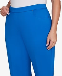 Alfred Dunner Plus Barcelona Stretch Ponte Knit Short Length Pant