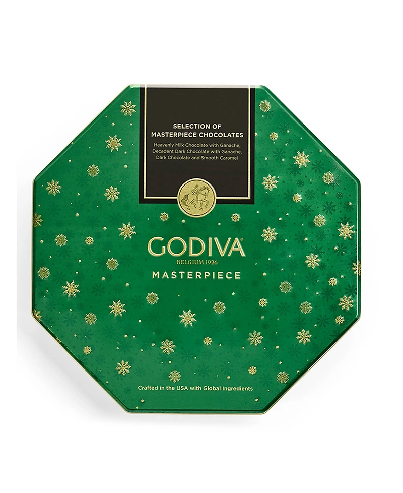 Godiva Assorted Masterpiece Holiday Tin, 50 Pieces