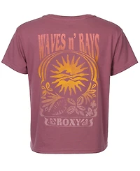 Roxy Girls 7-16 Waves and Rays Boyfriend Crewneck T-Shirt