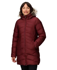 Marmot Women's Montreal Hooded Faux-Fur-Trim Coat