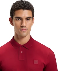 Boss by Hugo Men's Slim-Fit Stretch-Cotton Logo Patch Polo Shirt