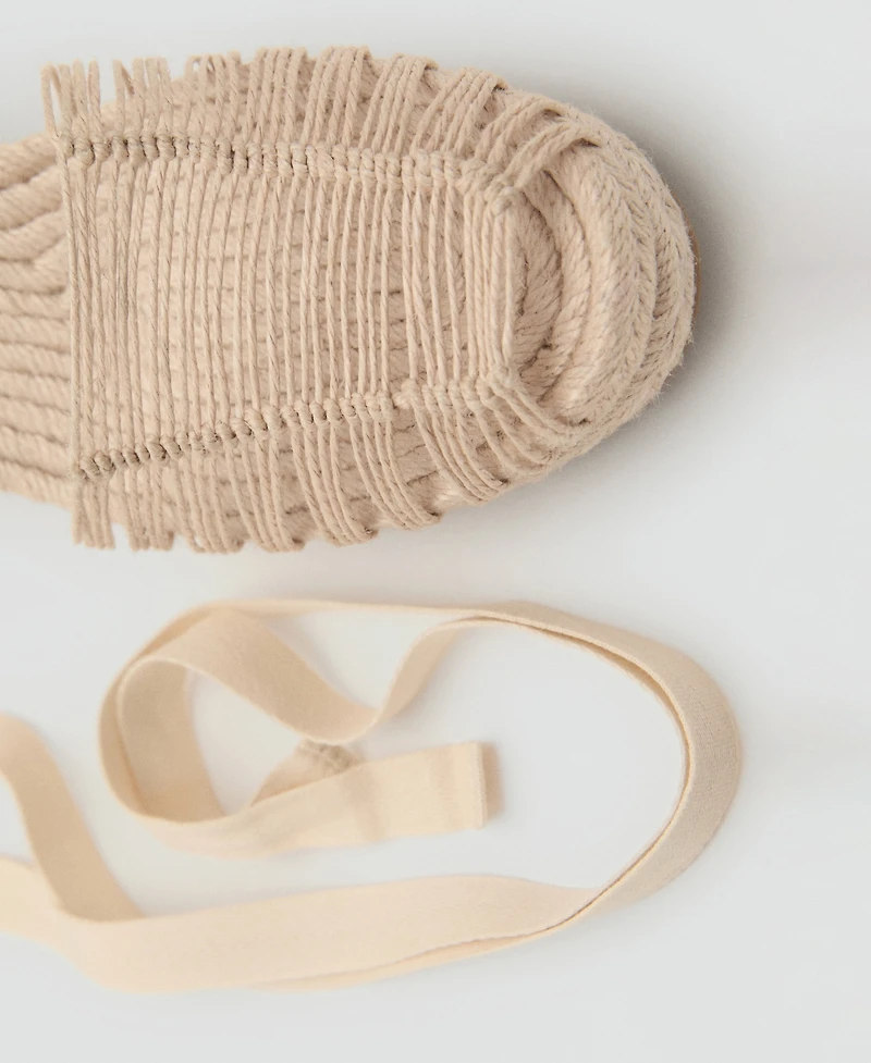 Mango Women's Strappy Jute Wedges