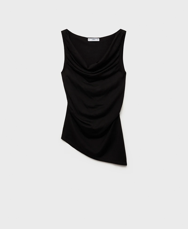Mango Women's Draped Knitted Top