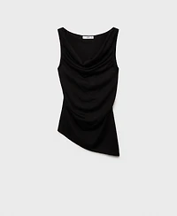 Mango Women's Draped Knitted Top