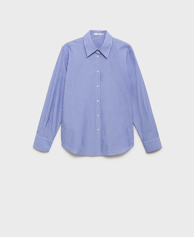 Mango Women's Cotton And Lyocell Blend Straight Shirt
