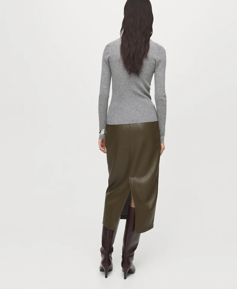 Mango Women's Turtleneck Wool Sweater