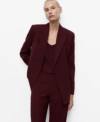 Mango Women's Double-Breasted Suit Jacket