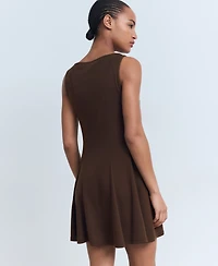 Mango Women's Short Flared Dress