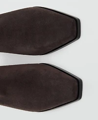 Mango Women's Heel Suede Ankle Boots