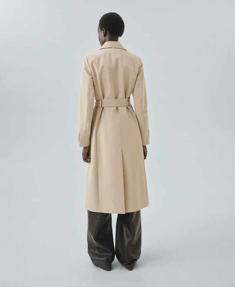 Mango Women's Classic Cotton Trench Coat