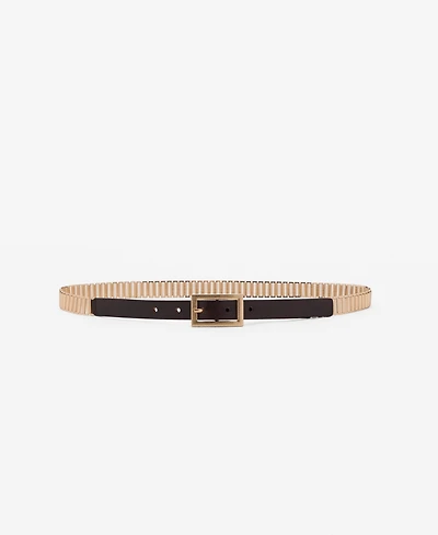 Mango Women's Leather Mixed Belt