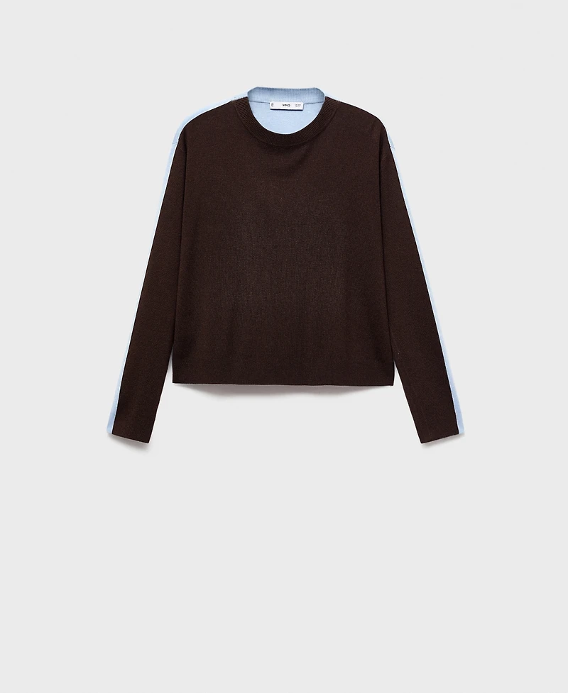 Mango Women's Combined-Design Sweater