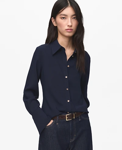 Mango Women's Jewel Buttons Shirt