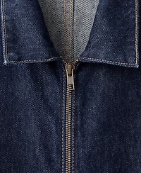 Mango Women's Belt Denim Jumpsuit