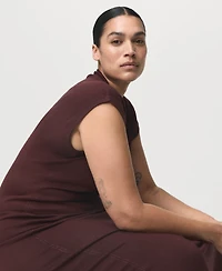 Mango Women's Perkins-Neck Knitted Dress