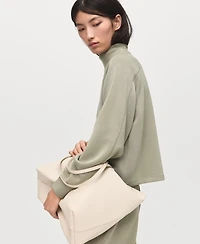 Mango Women's High Collar Sweatshirt