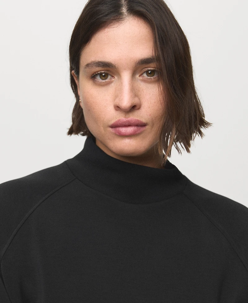 Mango Women's High Collar Sweatshirt
