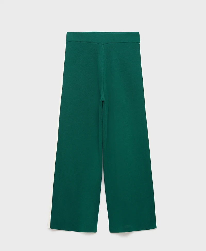Mango Women's Fine-Knit Straight-Fit Pants