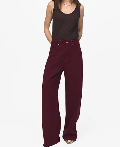 Mango Women's High-Rise Balloon Jeans