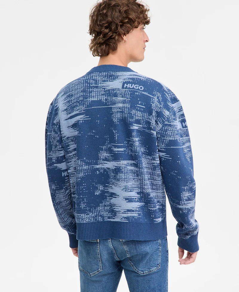 Hugo Boss Men's Cotton Sorbas Long-Sleeve Sweater