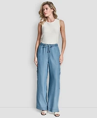 Dkny Women's Patch Pocket Detail Pull-On Pants