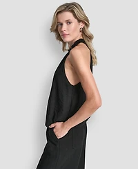 Dkny Women's Sleeveless Halter-Neck Top