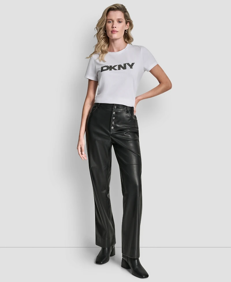 Dkny Women's Seamed Straight-Fit Pants