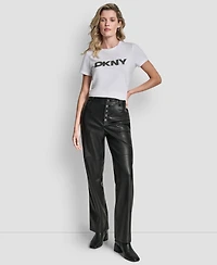 Dkny Women's Seamed Straight-Fit Pants