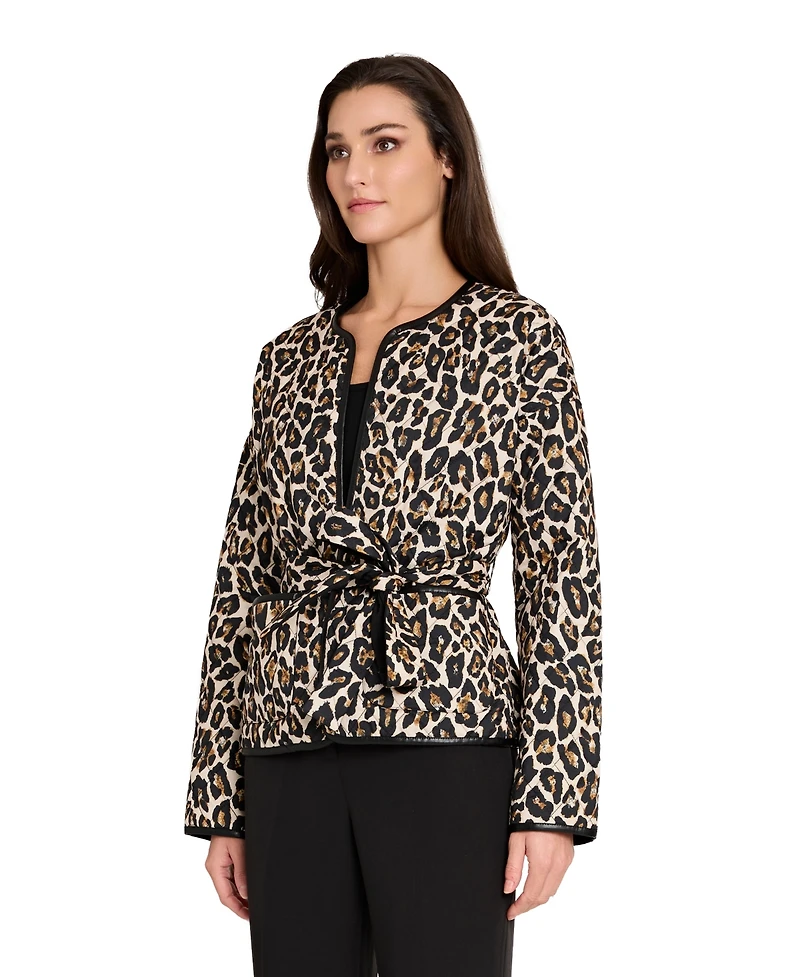 Tahari Asl Women's Quilted Reversible Jacket