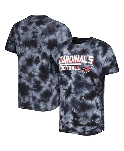 Msx by Michael Strahan Men's Black Arizona Cardinals Recovery Tie-Dye T-Shirt