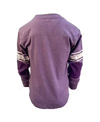 Wes & Willy Big Boys and Girls Heather Purple Minnesota Vikings Football Long Sleeve T-Shirt