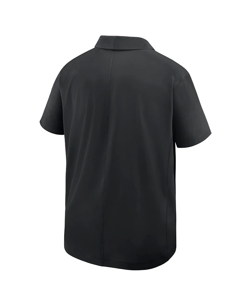 Nike Men's Black Team Usa Woven Polo Shirt