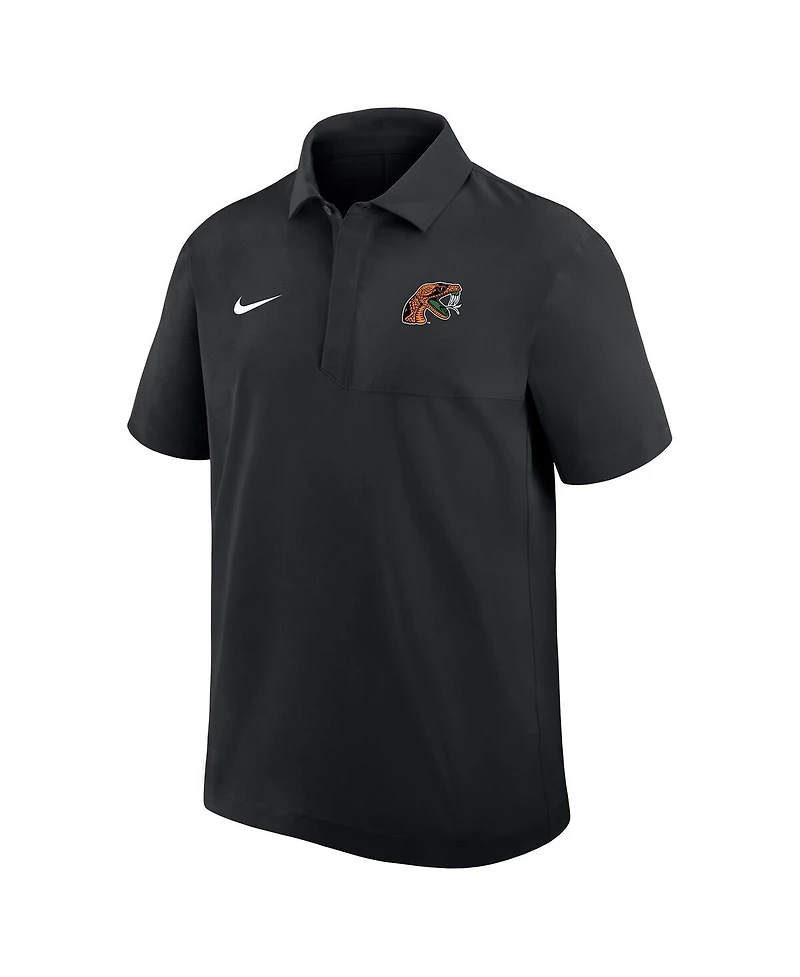 Nike Men's Black Florida A M Rattlers 2025 Sideline Polo Shirt
