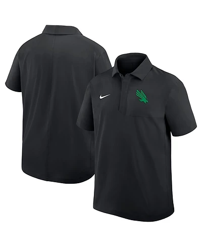 Nike Men's Black North Texas Mean Green 2025 Sideline Polo Shirt