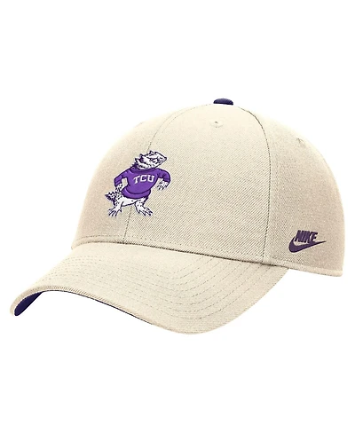 Nike Men's Natural Tcu Horned Frogs Vintage Rise Dri-fit Adjustable Hat